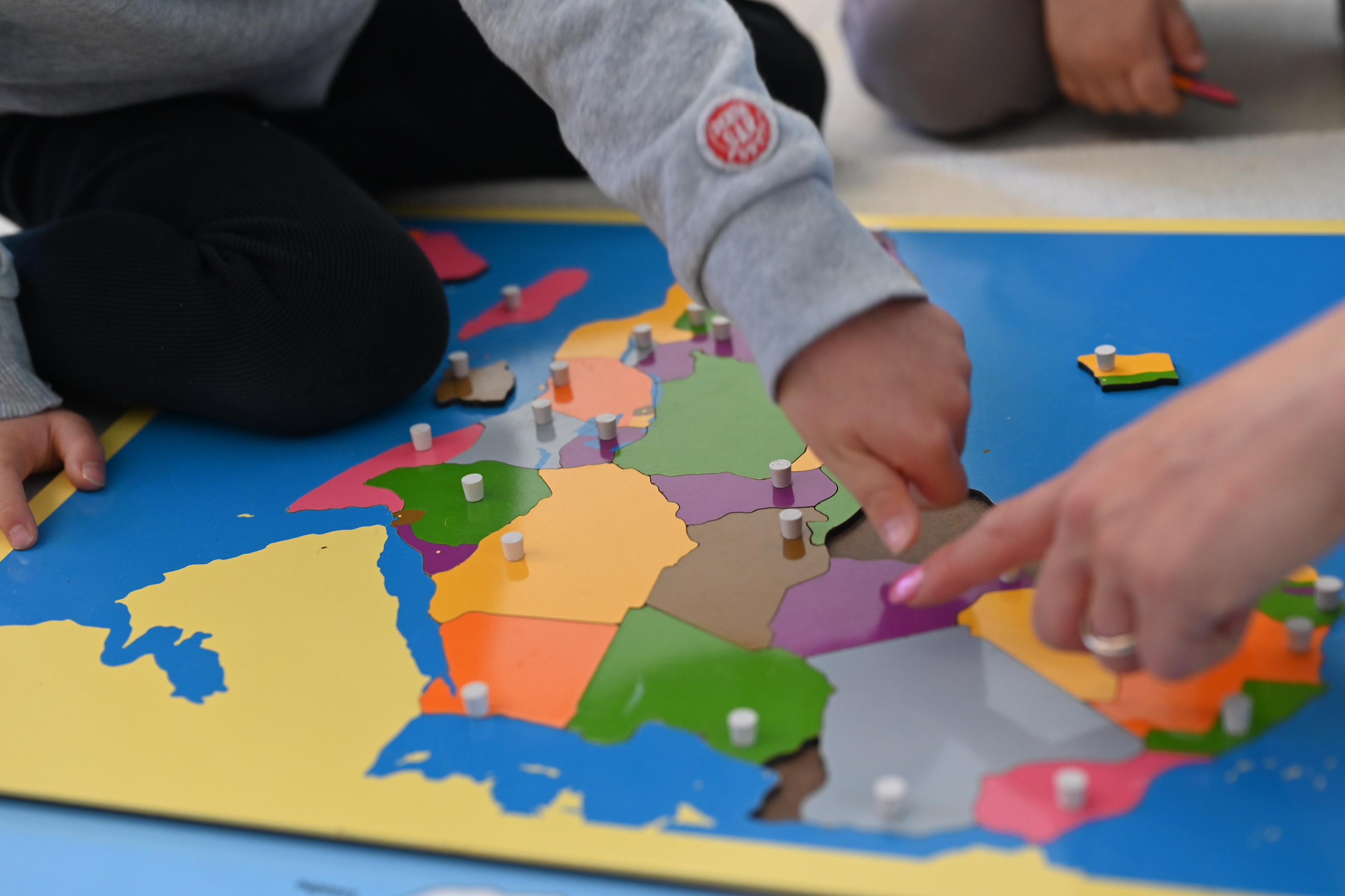 Montessori exercise in preschool Munich